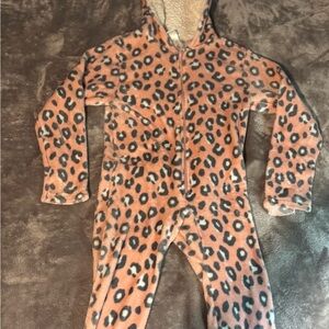 Leopard Print Kids One Piece